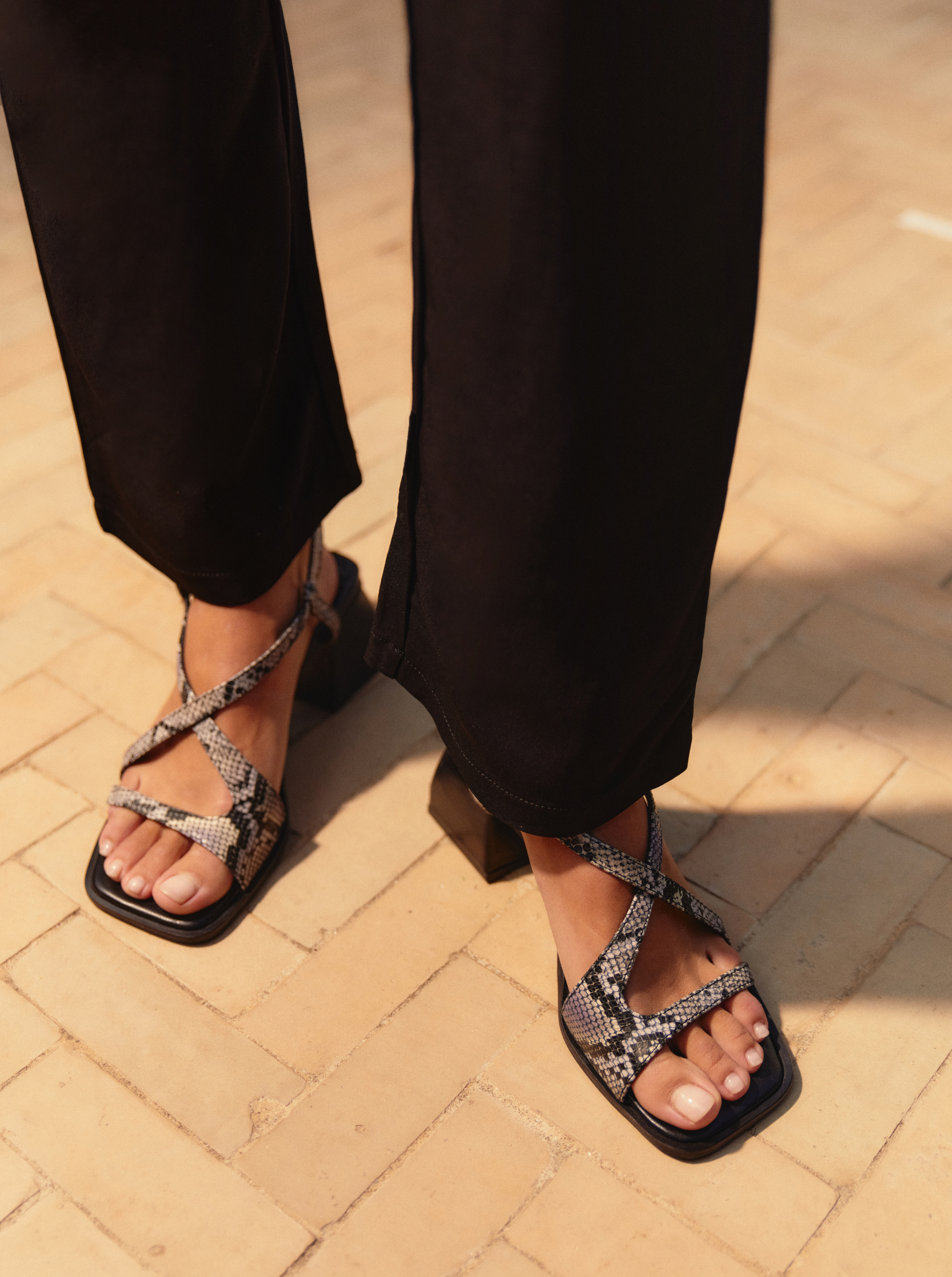 Sandales Square Crush Python