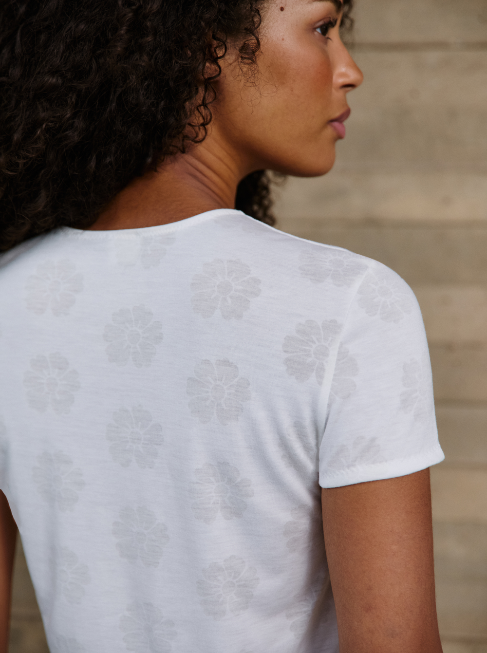 Tee-Shirt Full White Daisies