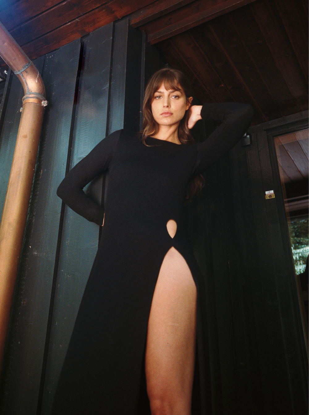 Robe Cut Warm Night Fente