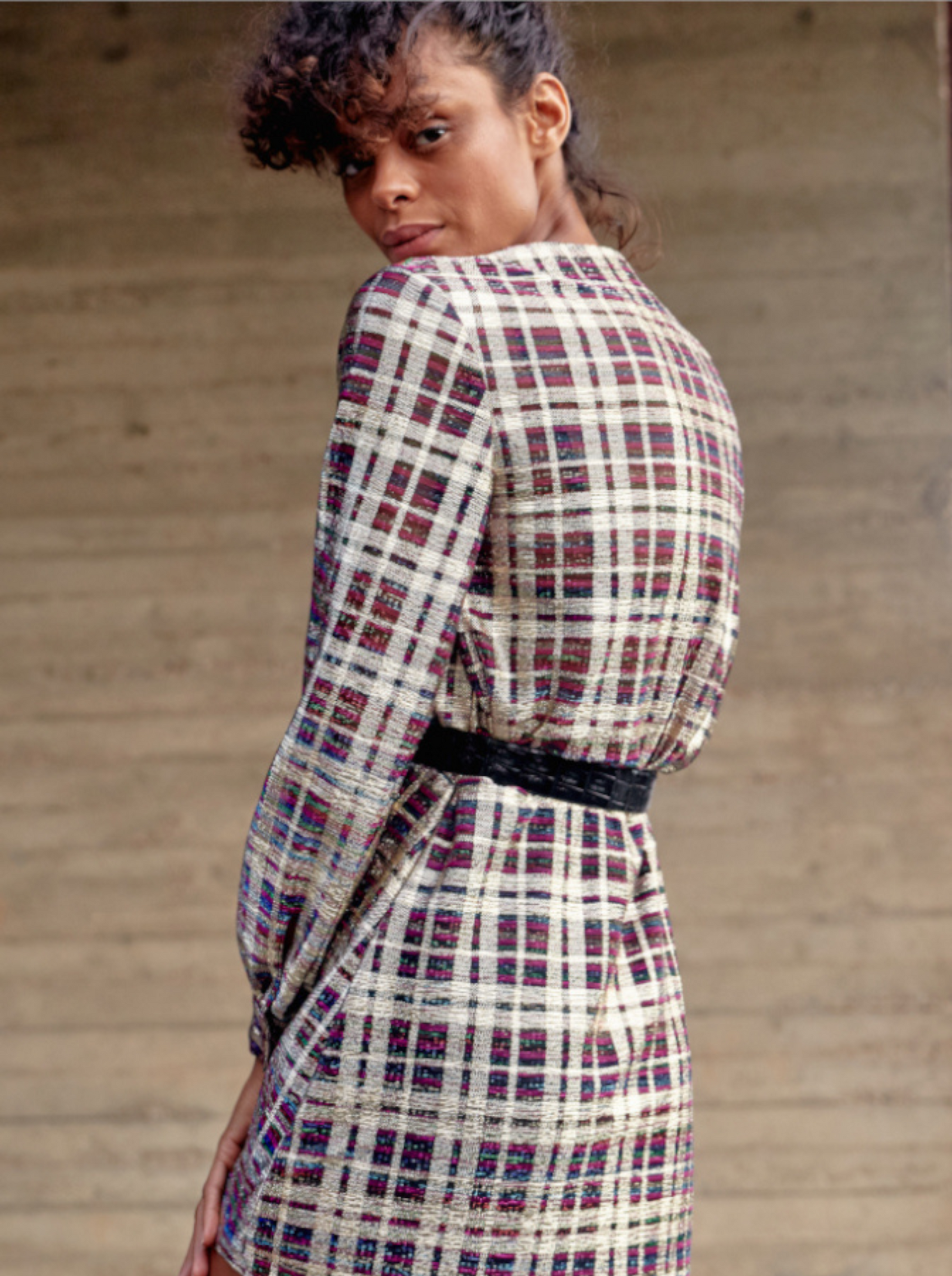 Robe Shiny Checks