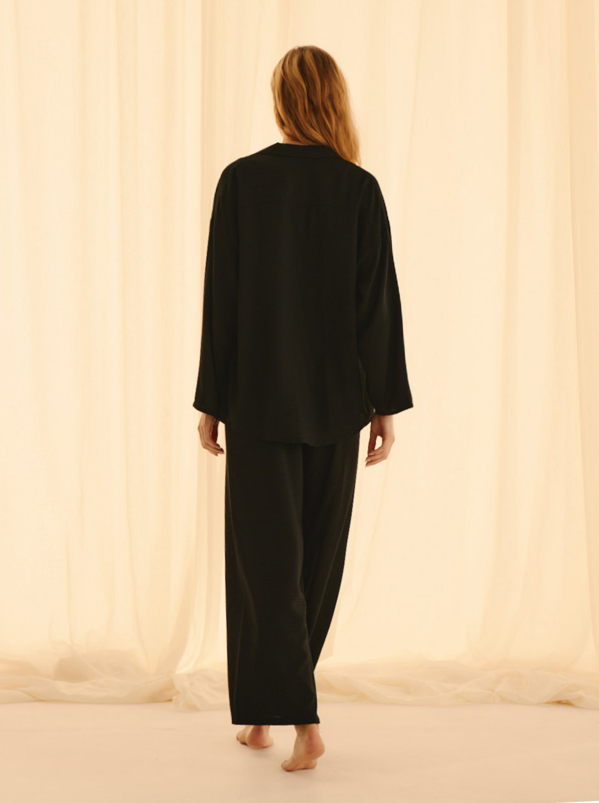 Pantalon Little Black Squares coupe loose