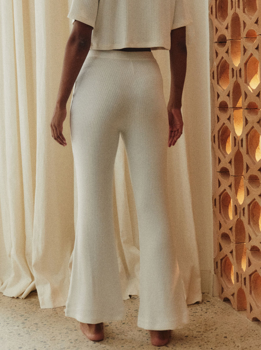 Pantalon Easy Pearly Lines crème