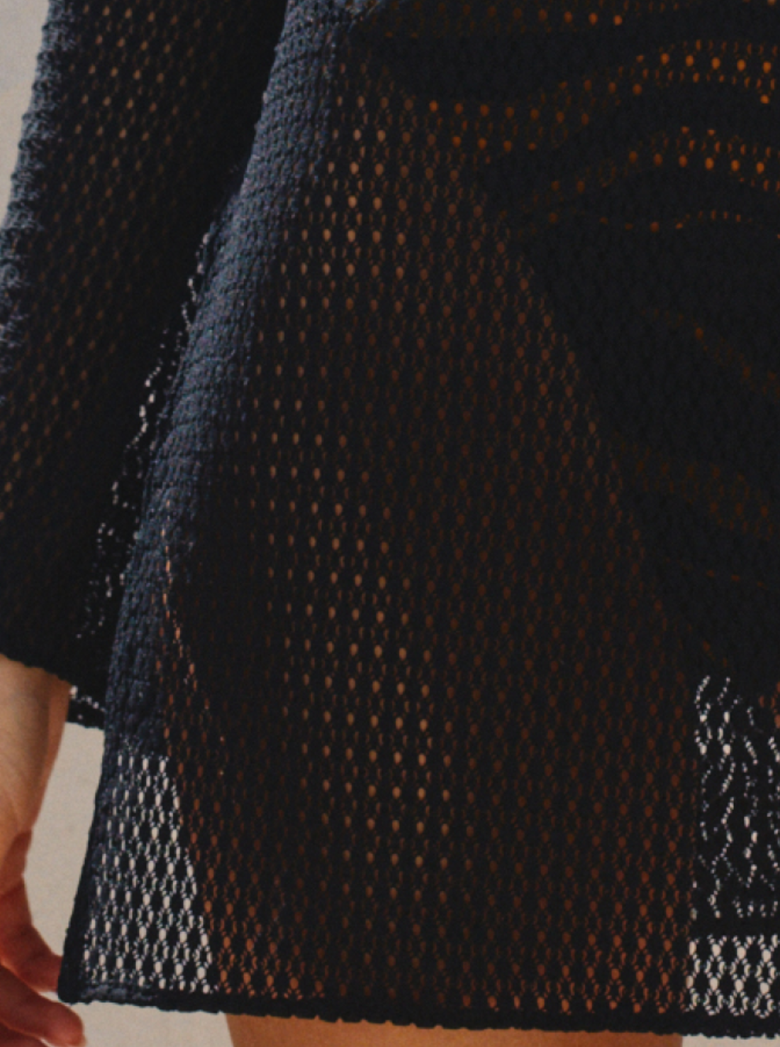 Robe Mini Sunny Black Mesh