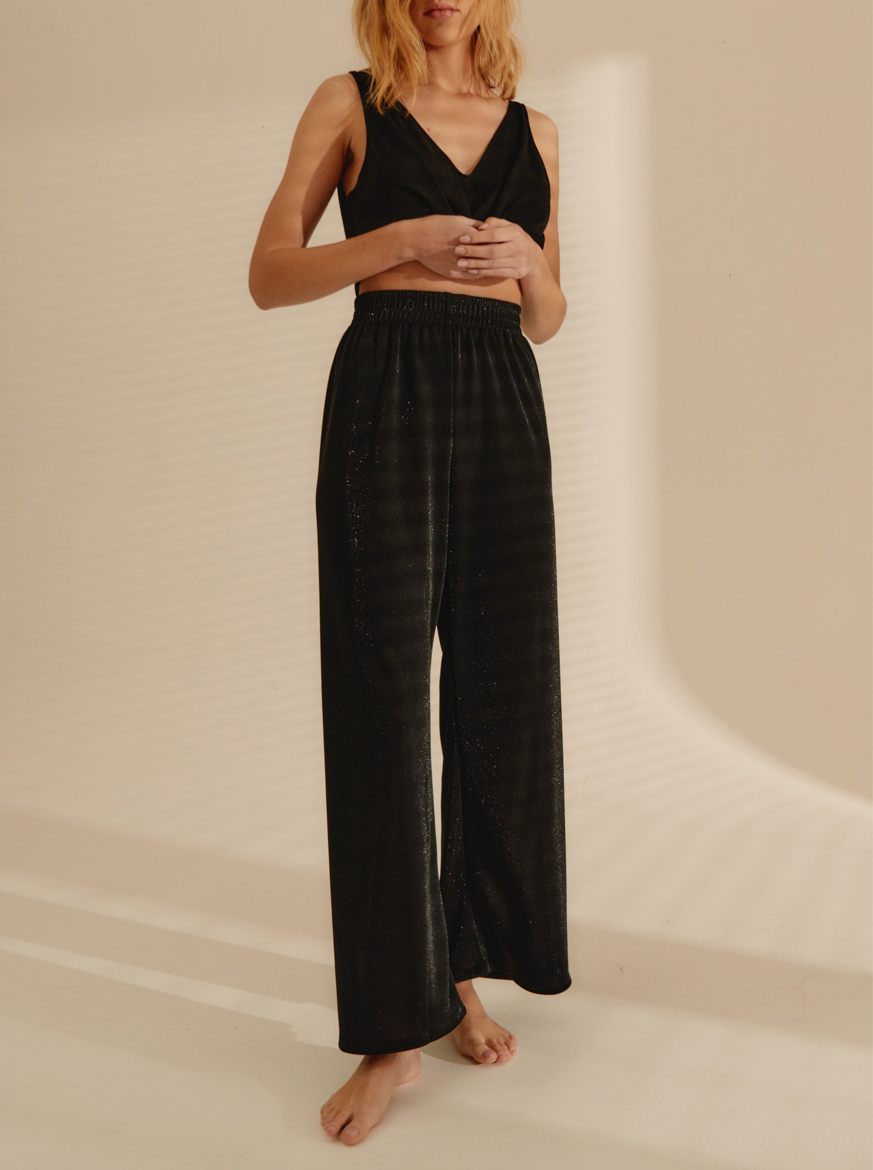 Pantalon Black Glitter