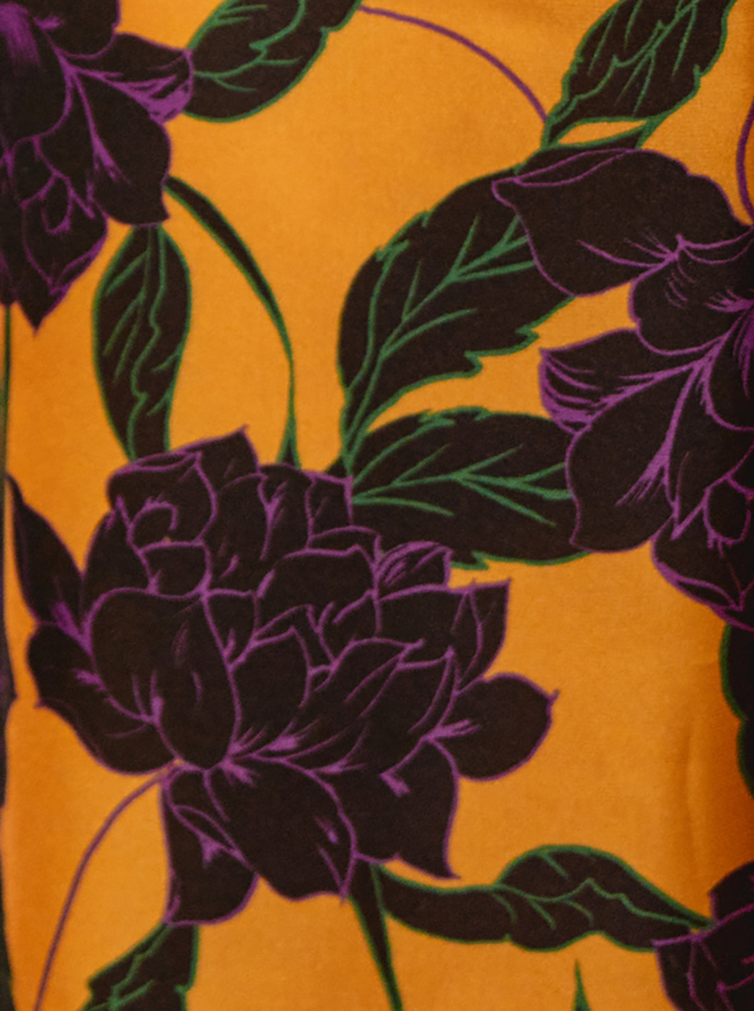 Kimono Golden Purple Peonies
