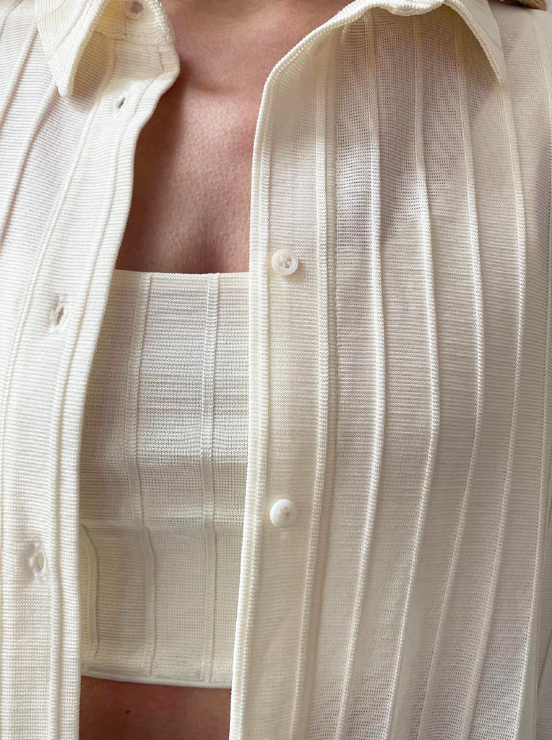 Chemise Cream Lines