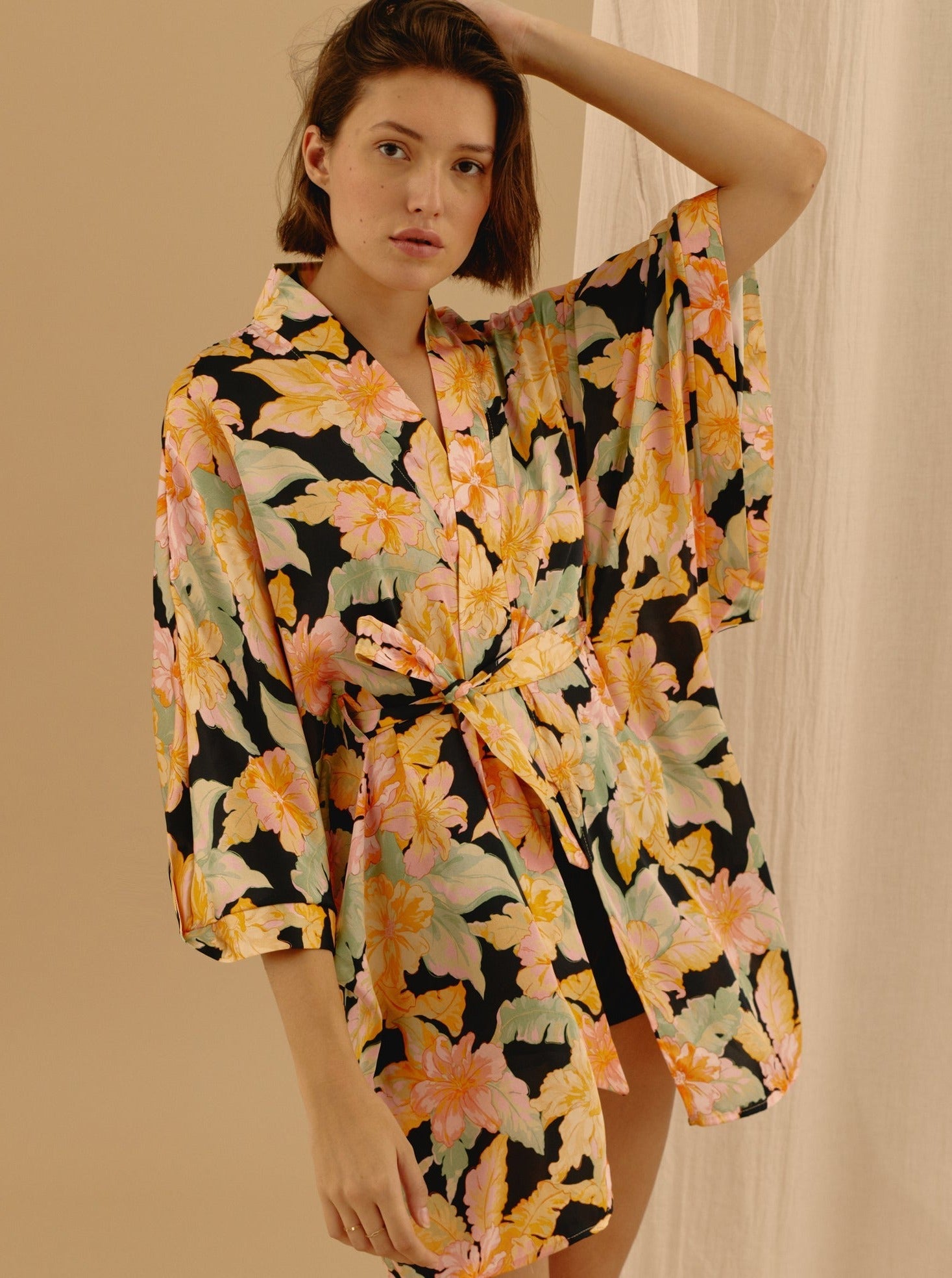 Kimono Long Hibiscus