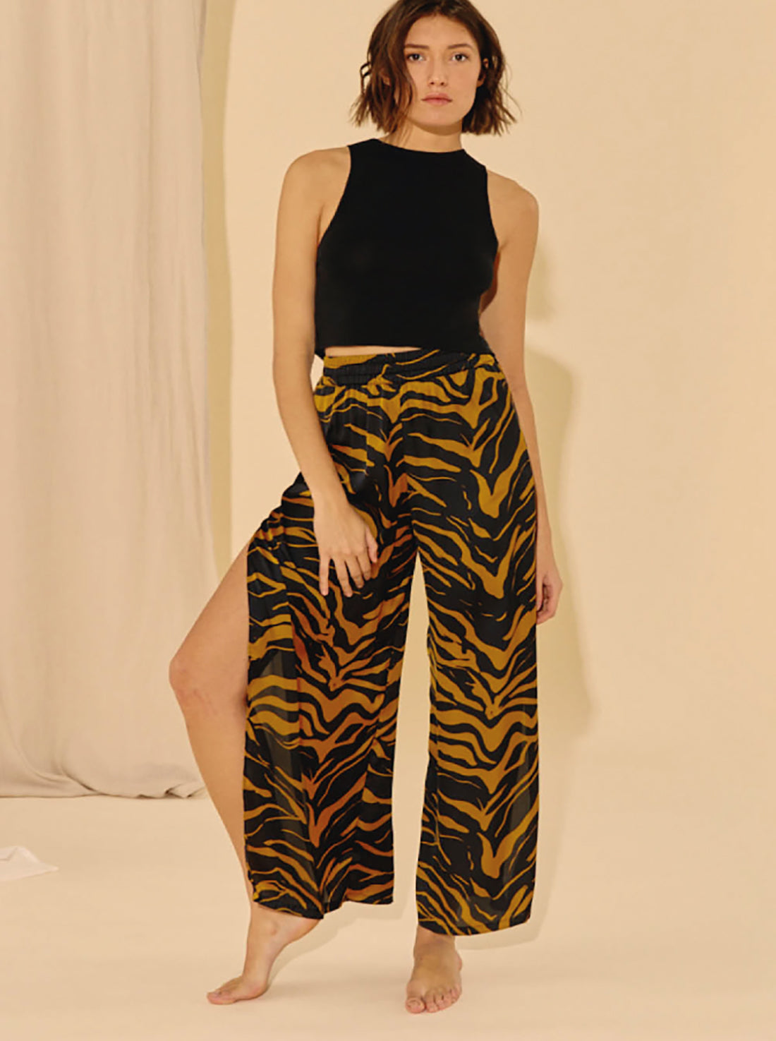 Pantalon Slit Hot Tiger