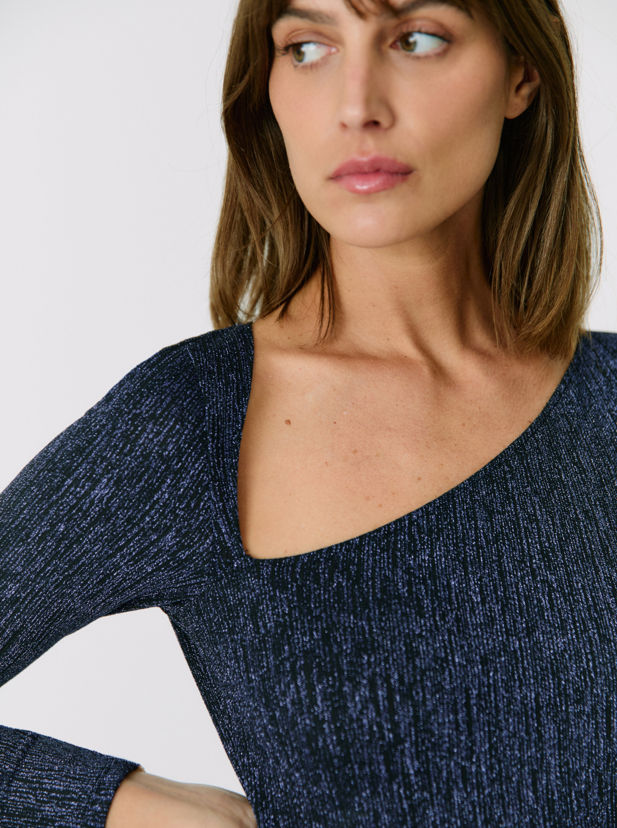 Body Sparkle Blue Slash Lurex