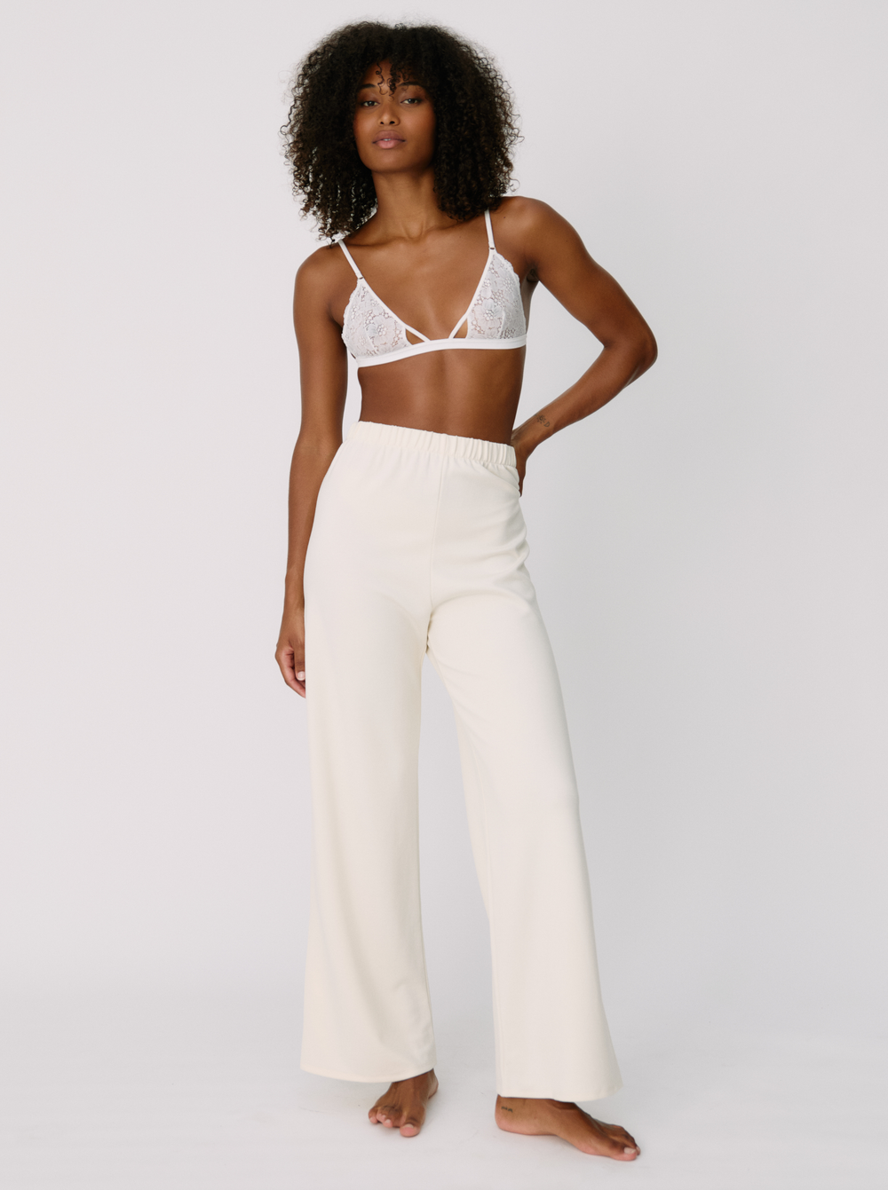 Pantalon Easy Off White