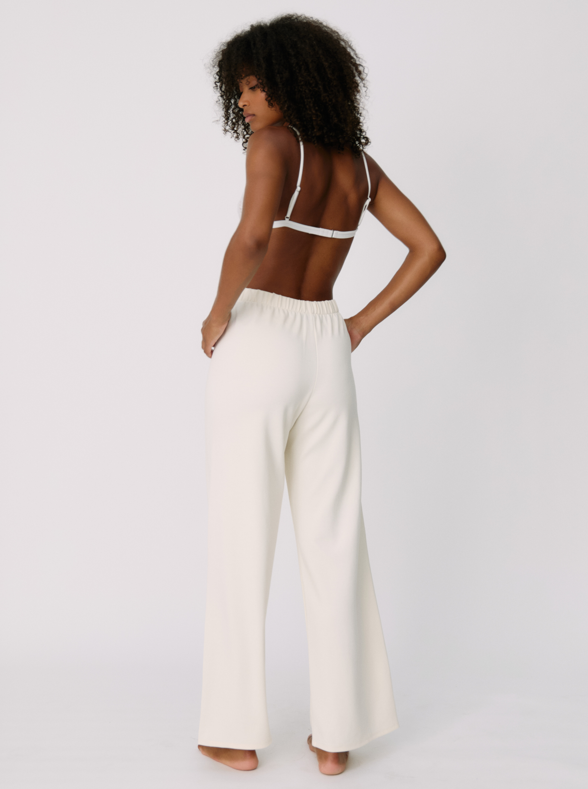 Pantalon Easy Off White long