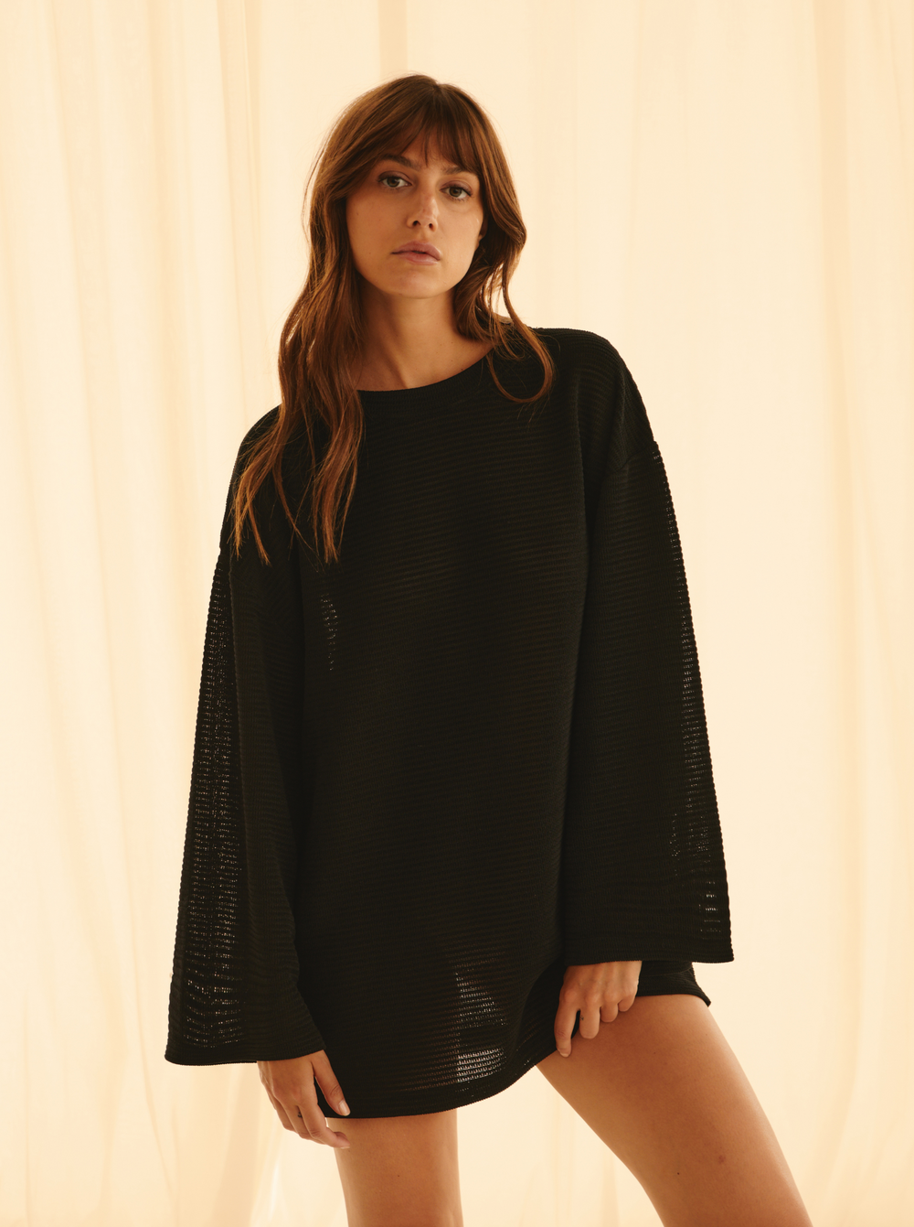 Robe Pull Night Knit Col Rond