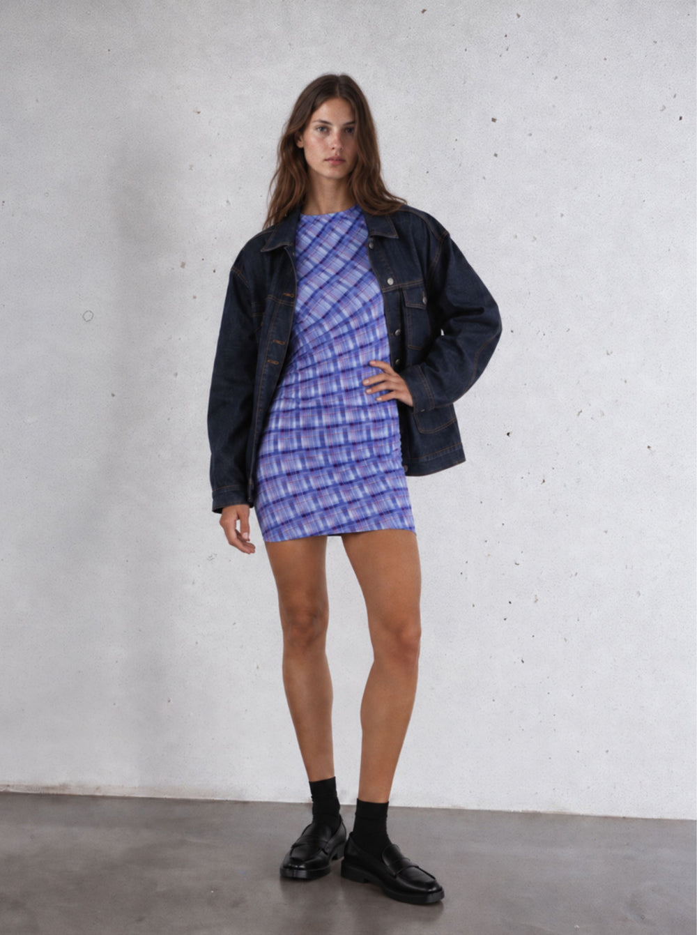 Robe Blue Check