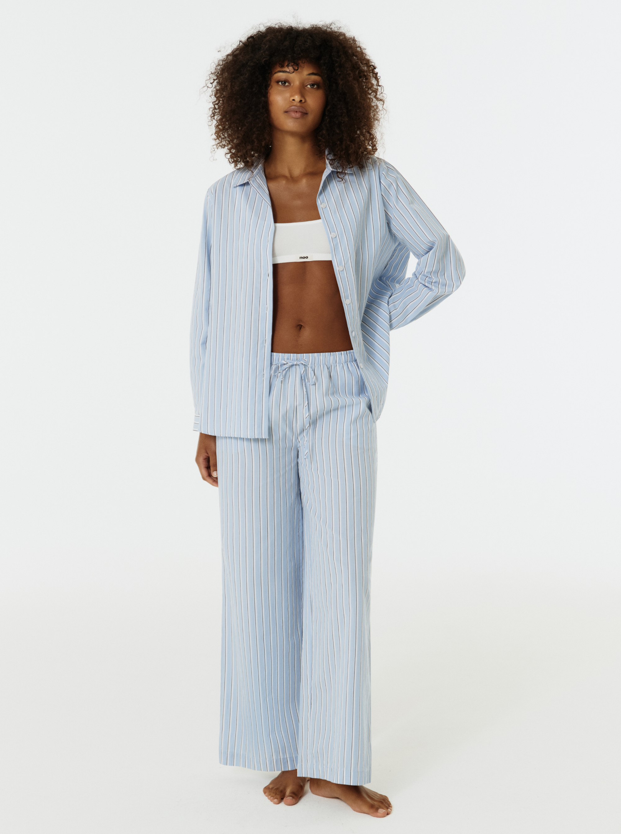 Chemise Blue Stripes | Homewear | Noo