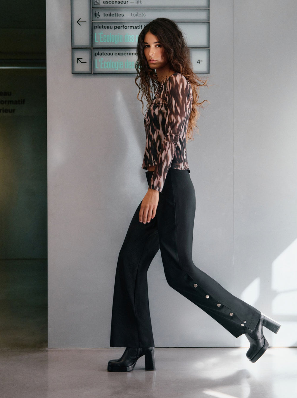 Pantalon Snap Fit Black