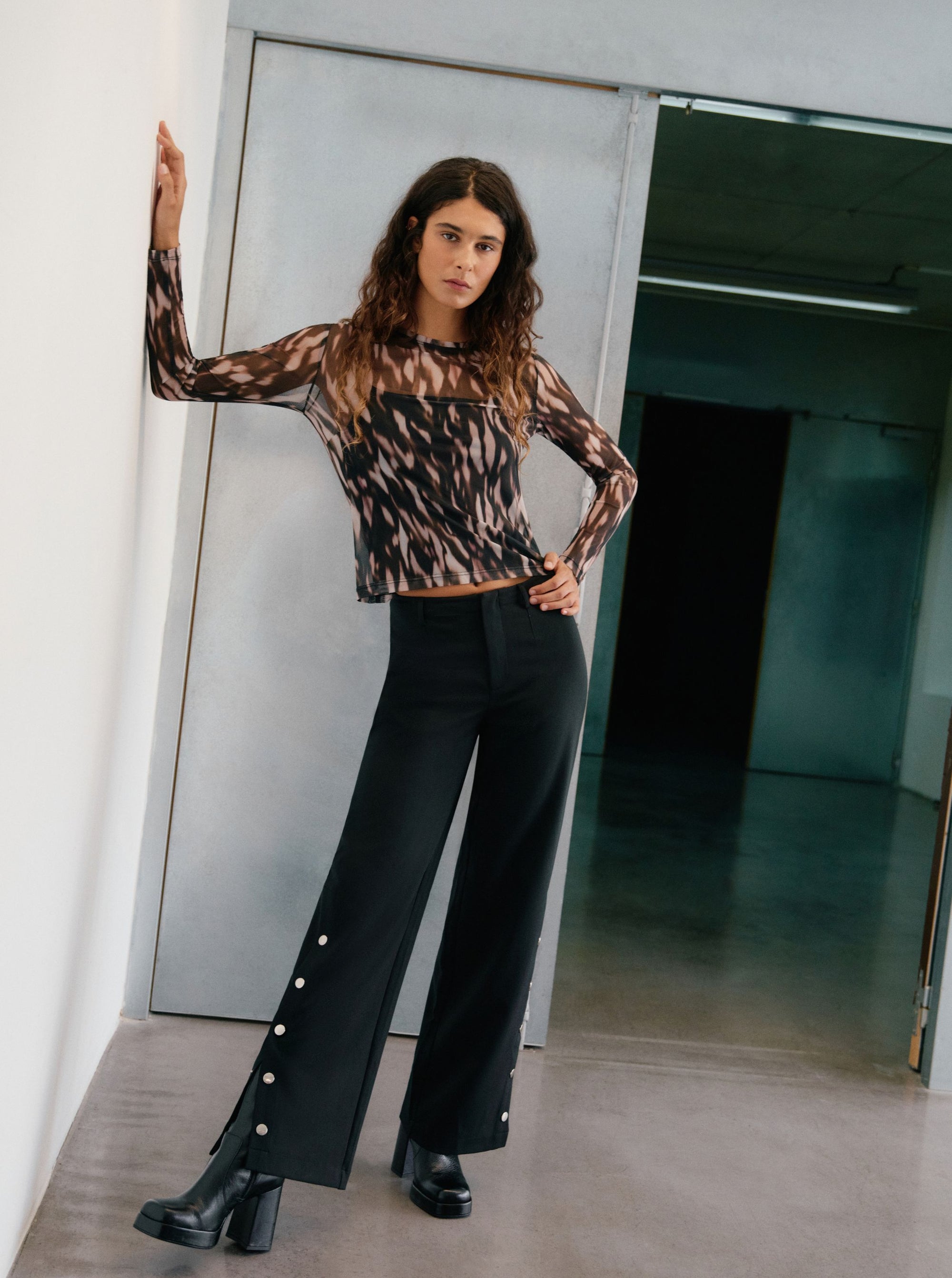 Pantalon Snap Fit Black