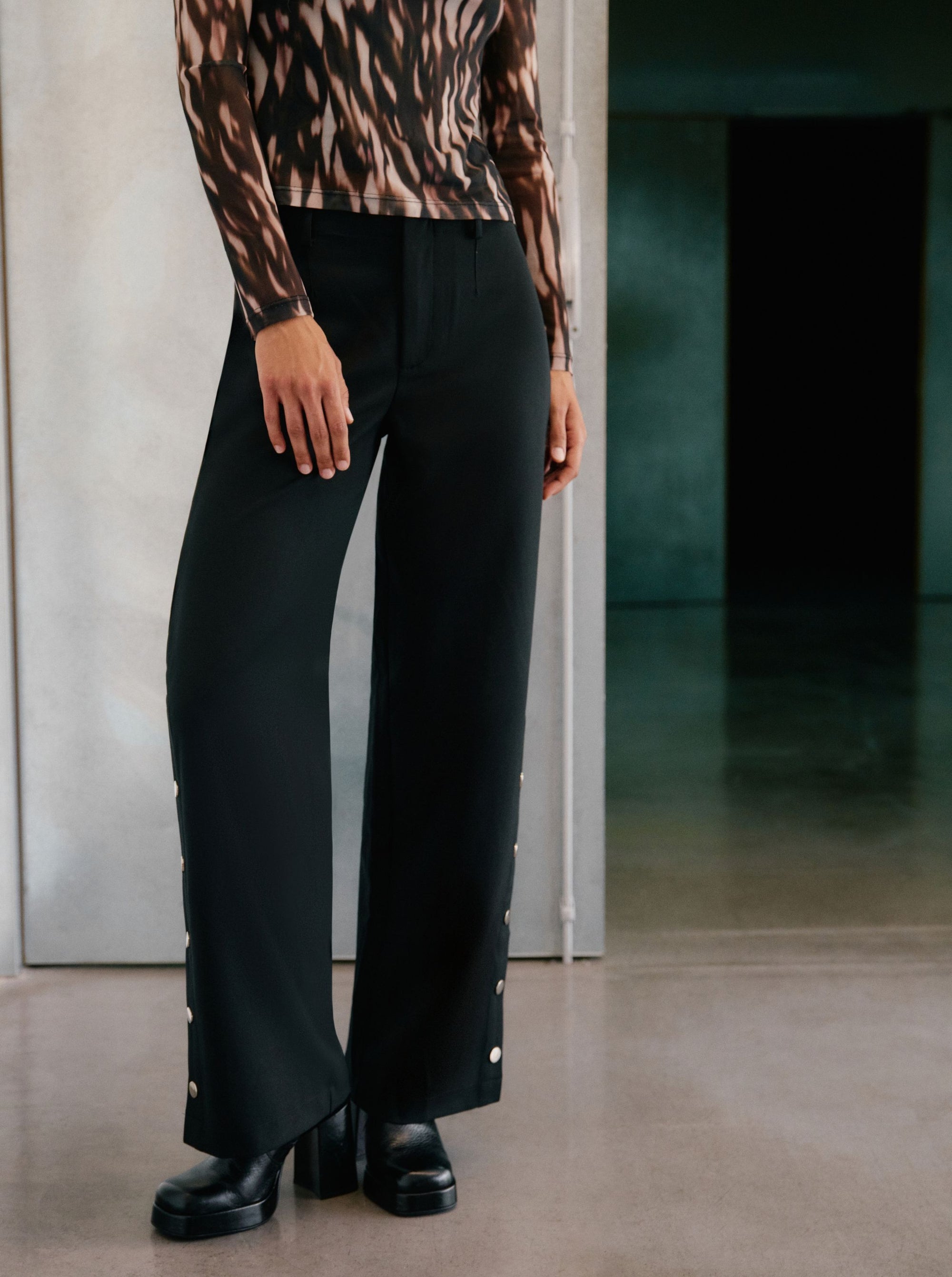 Pantalon Snap Fit Black