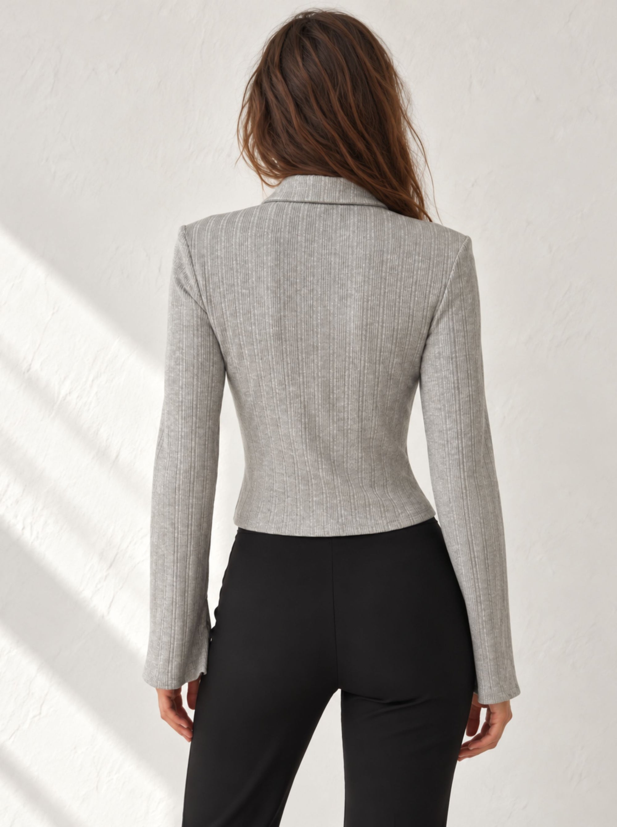 Top Grey Rib
