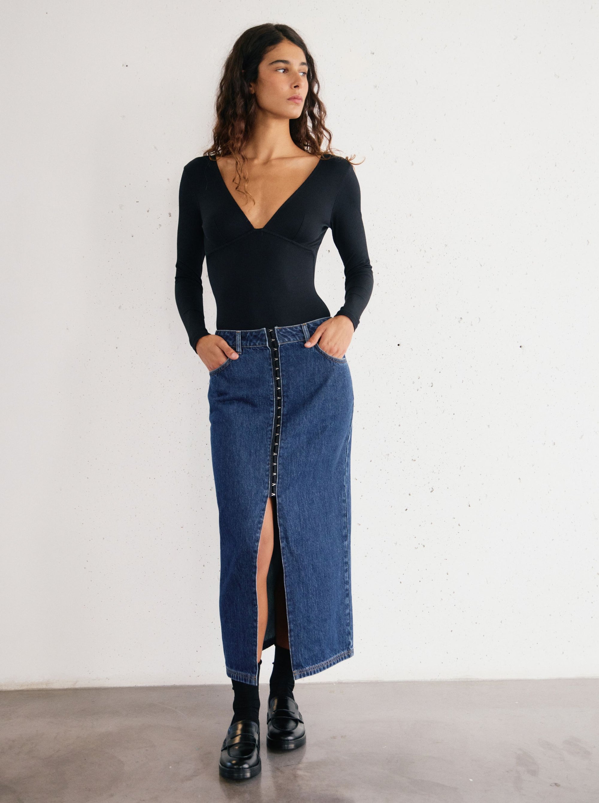 Timeless Denim Skirt