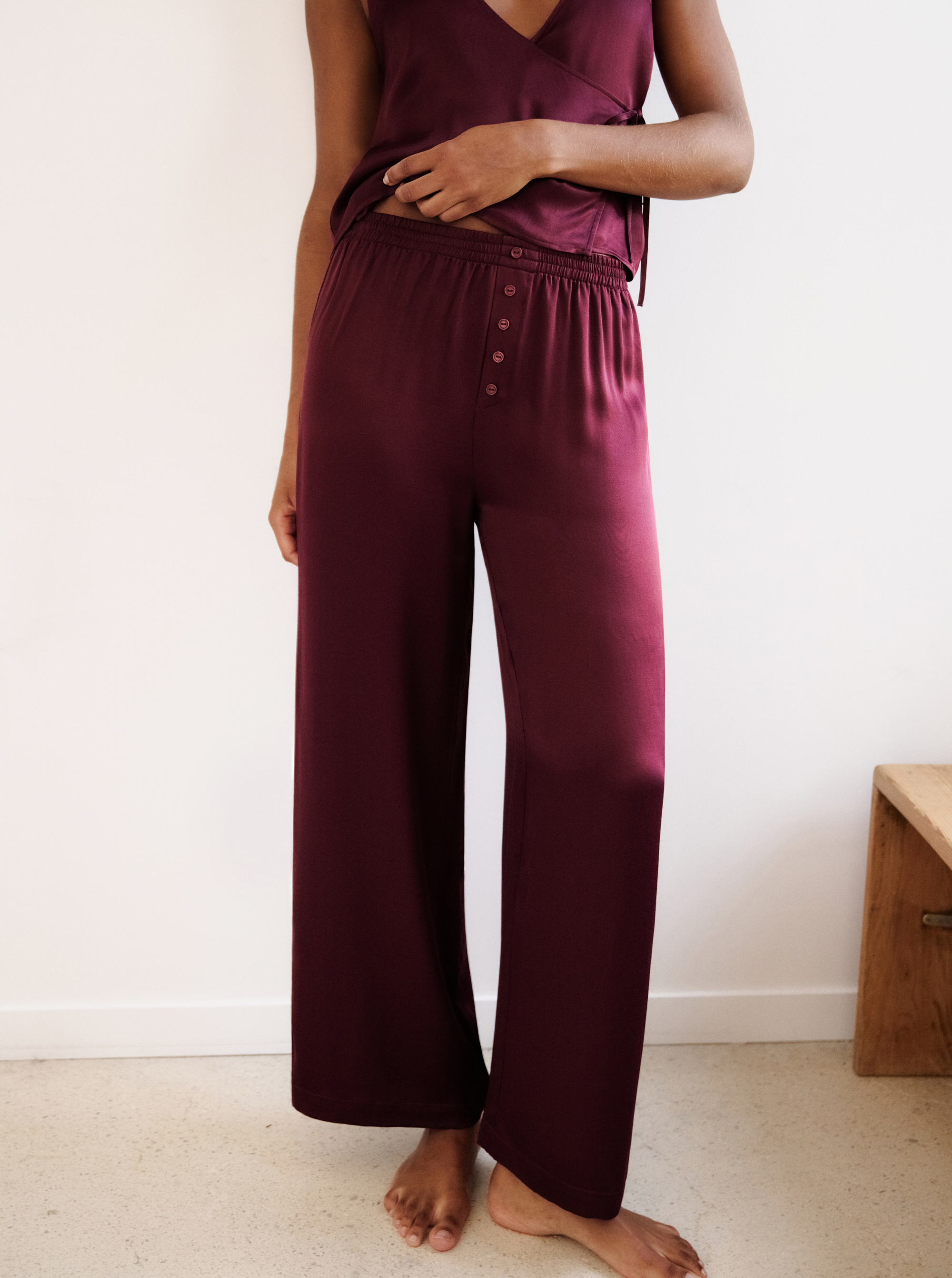 Pantalon Silky Wine | Homewear | NOO