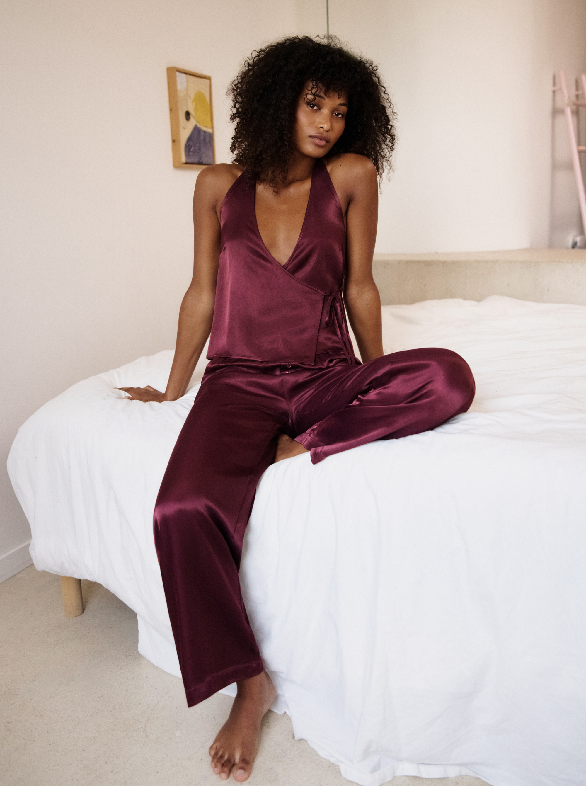 Pantalon Silky Wine | Homewear | NOO
