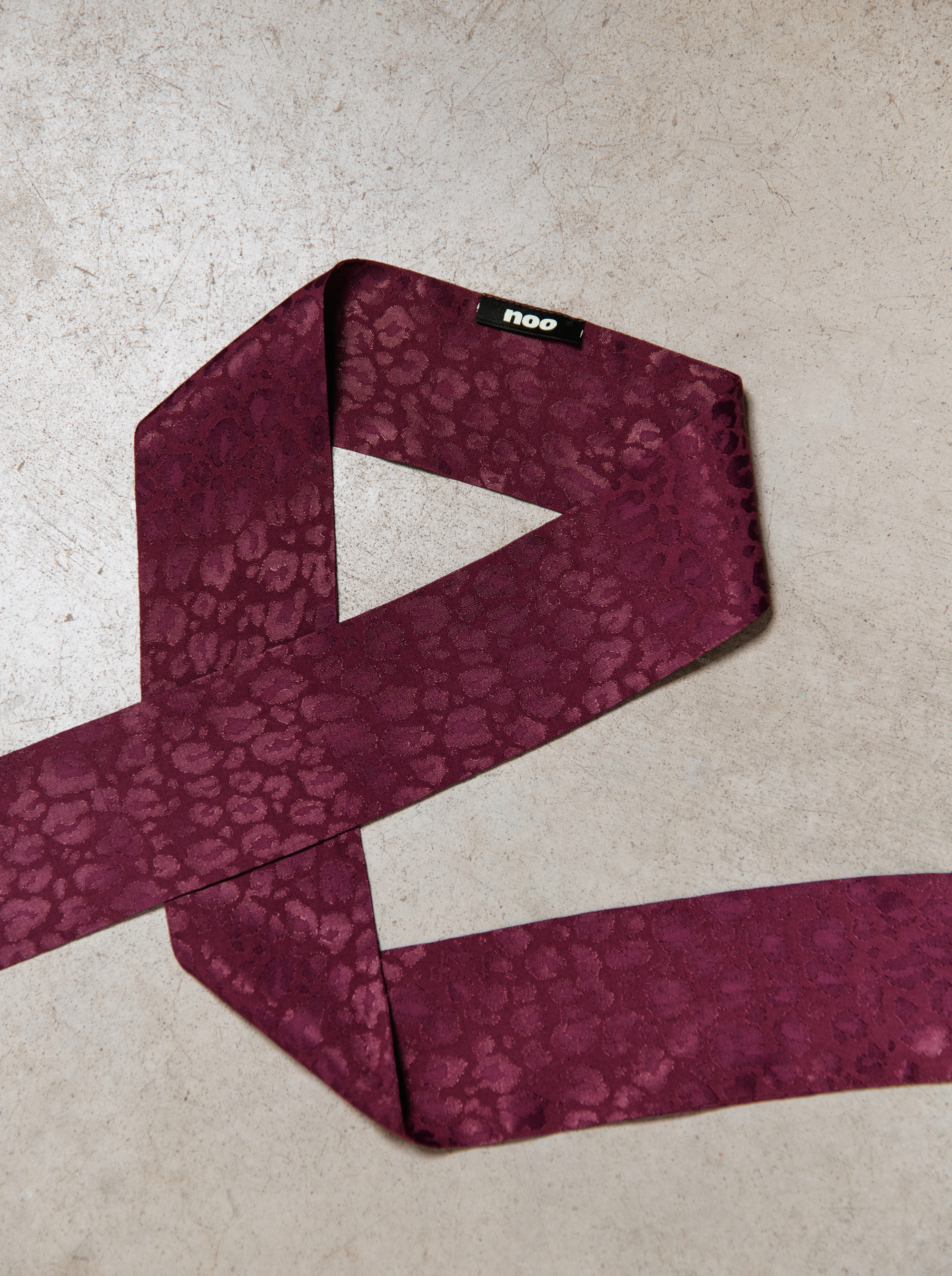 Burgundy Leo Scarf