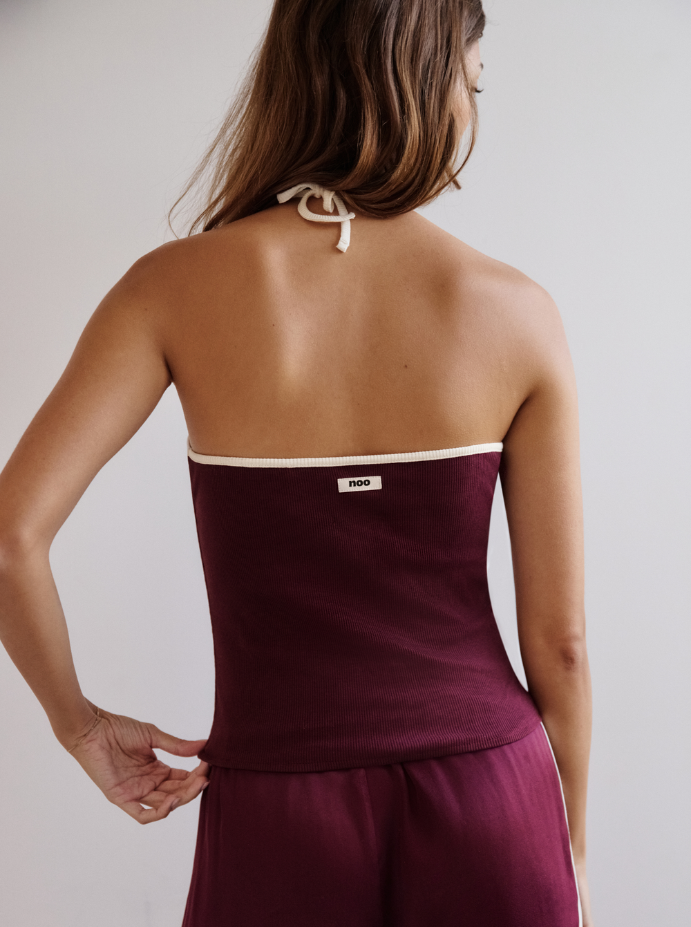 Top Burgundy Rib | Prêt-à-porter | NOO
