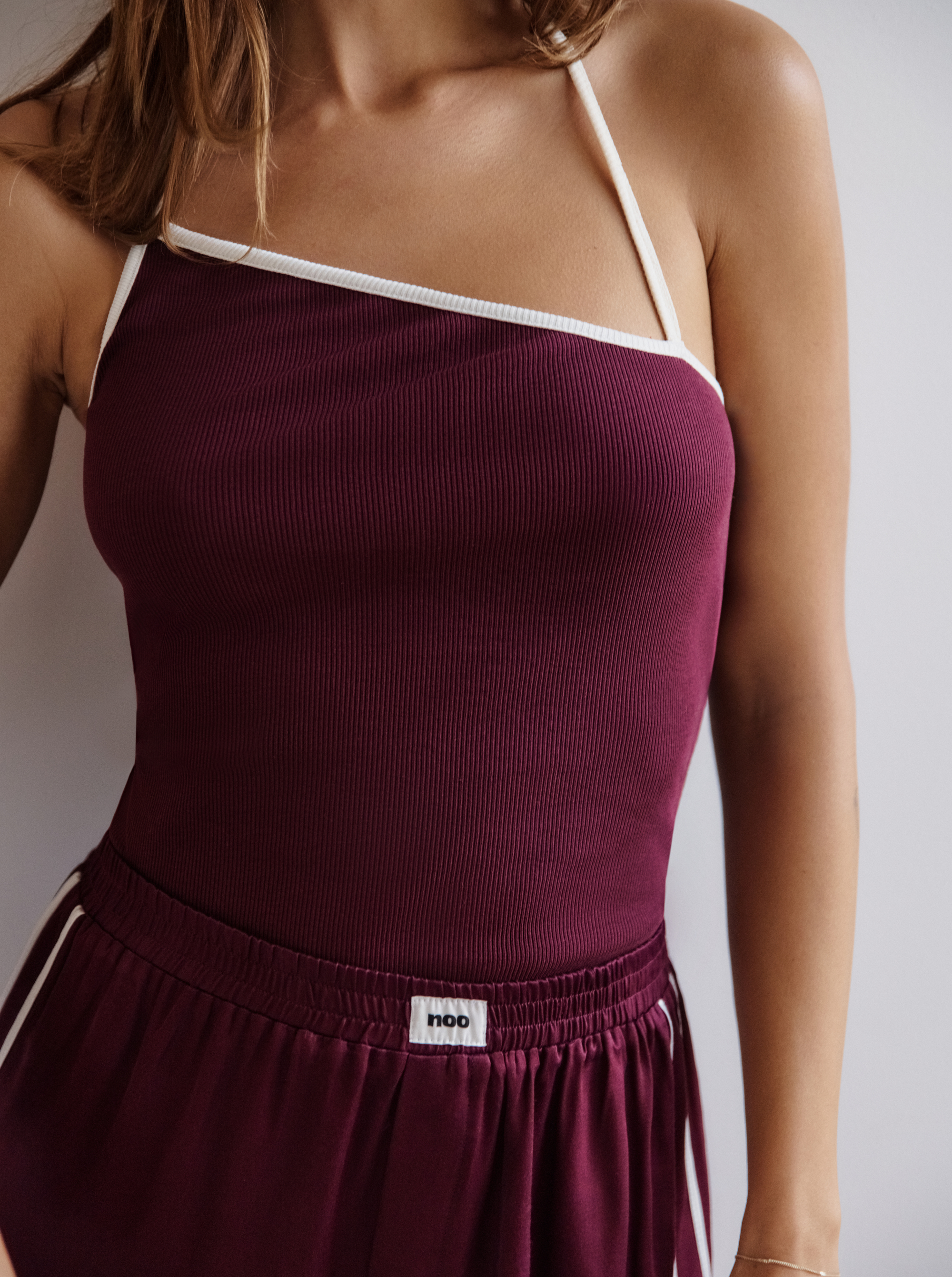 Top Burgundy Rib | Prêt-à-porter | NOO