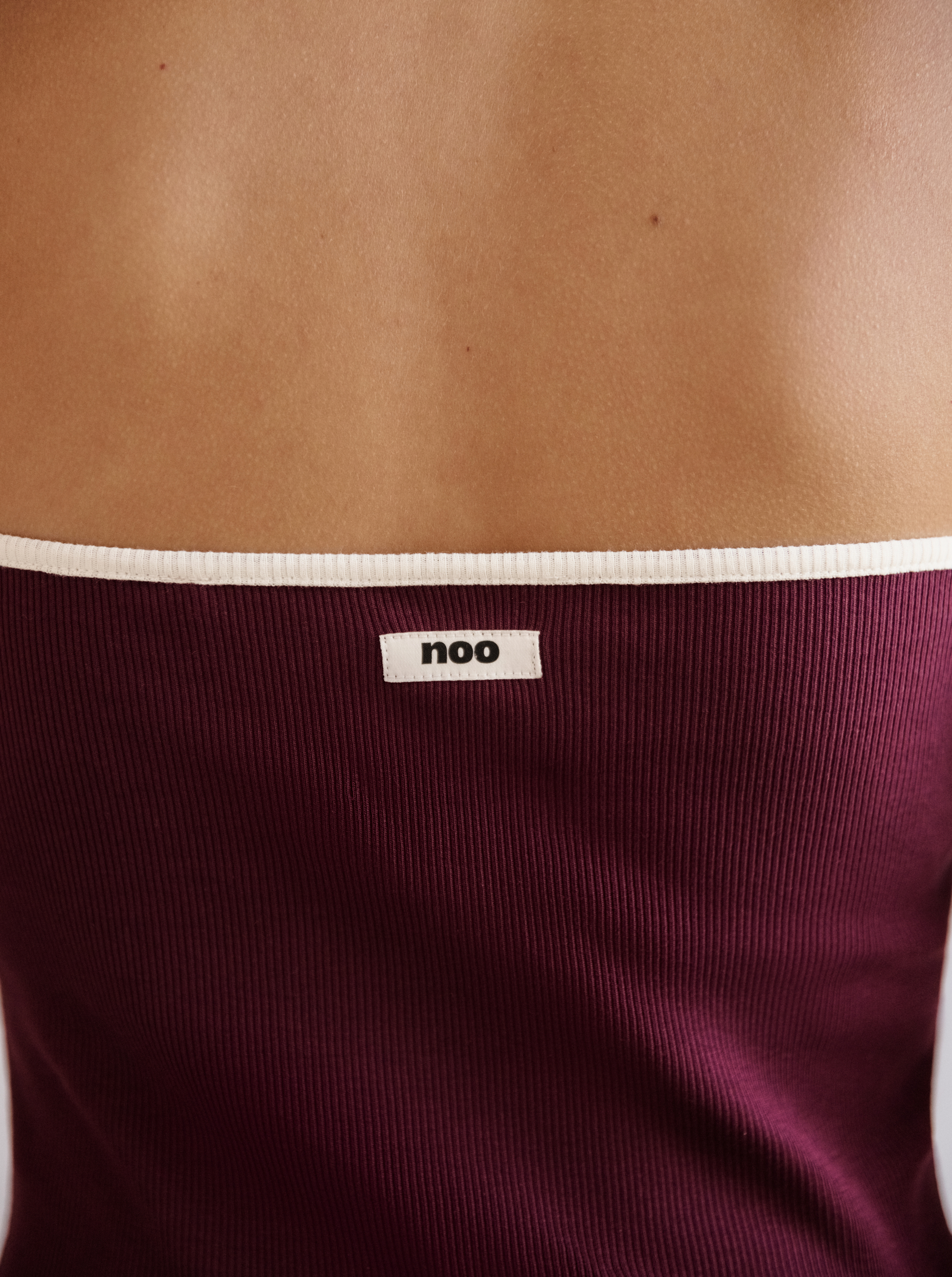 Top Burgundy Rib | Prêt-à-porter | NOO