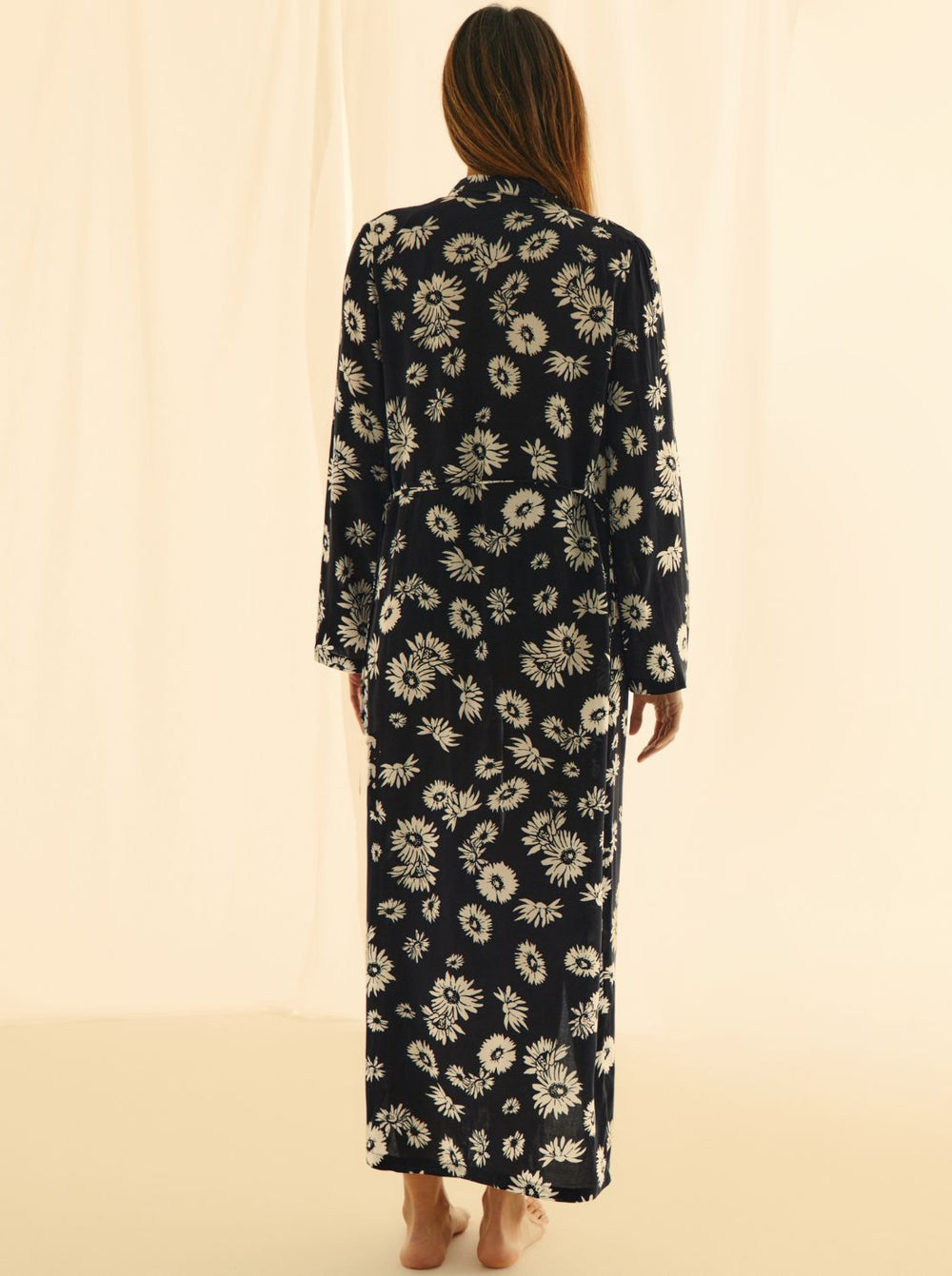 Kimono Long White Daisies