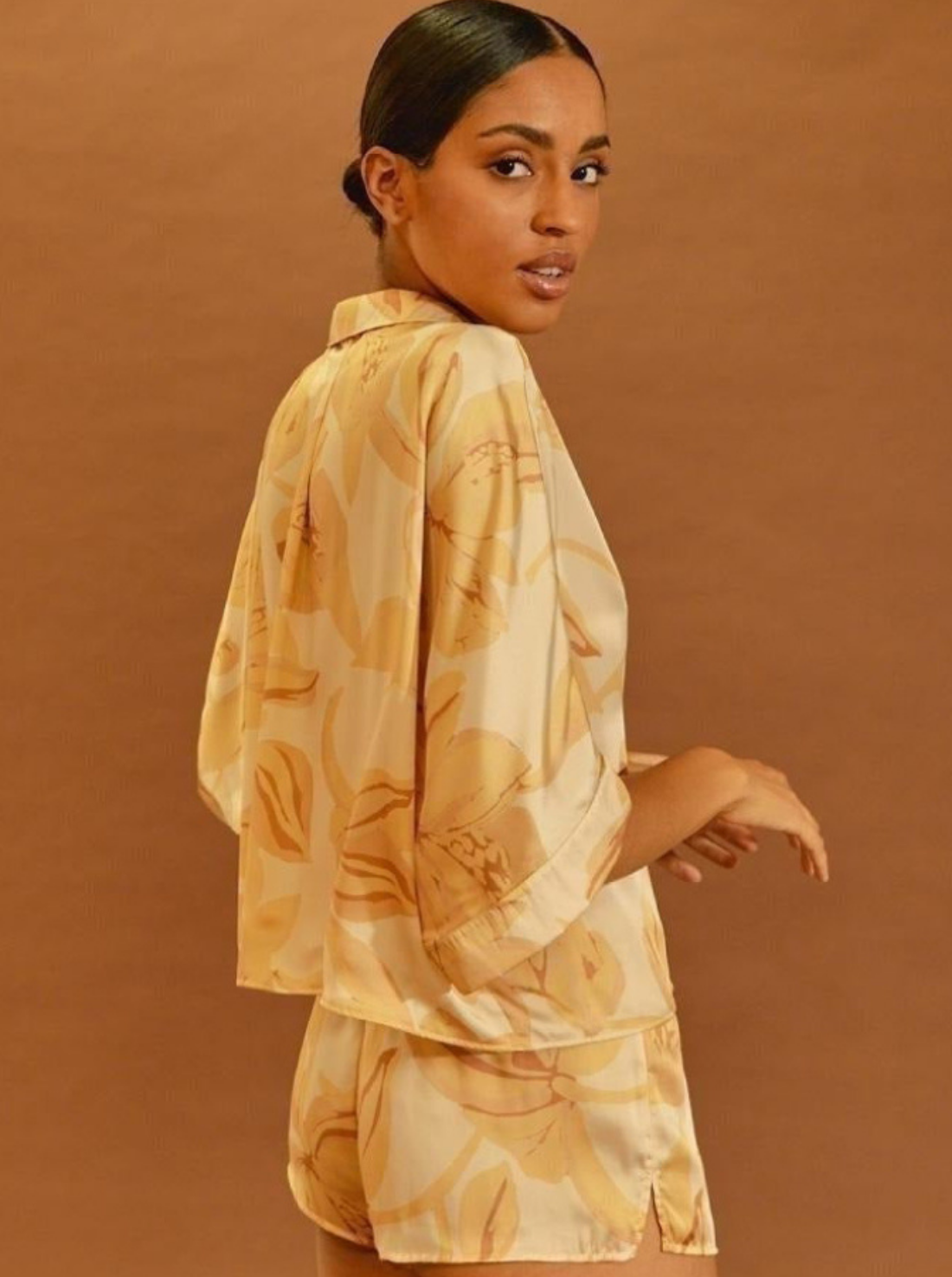 Chemise Honey Pearly Flowers
