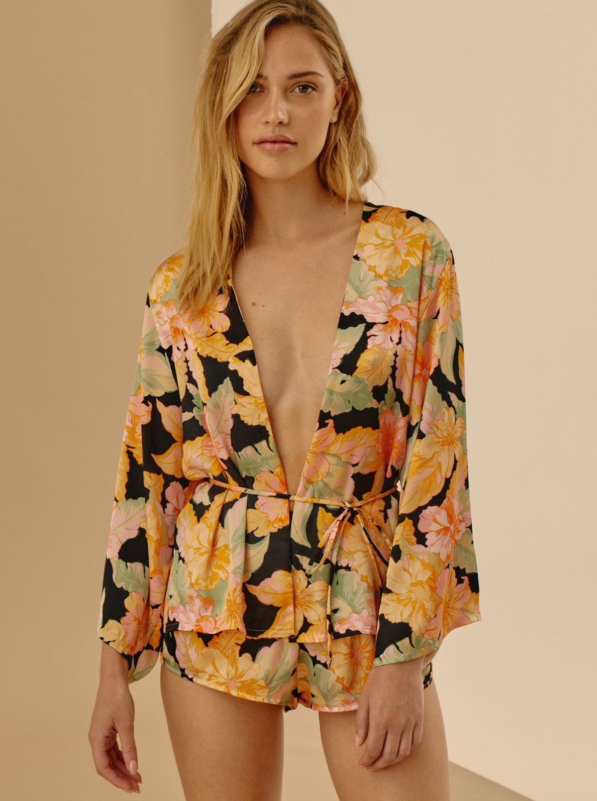 Kimono Short Hibiscus